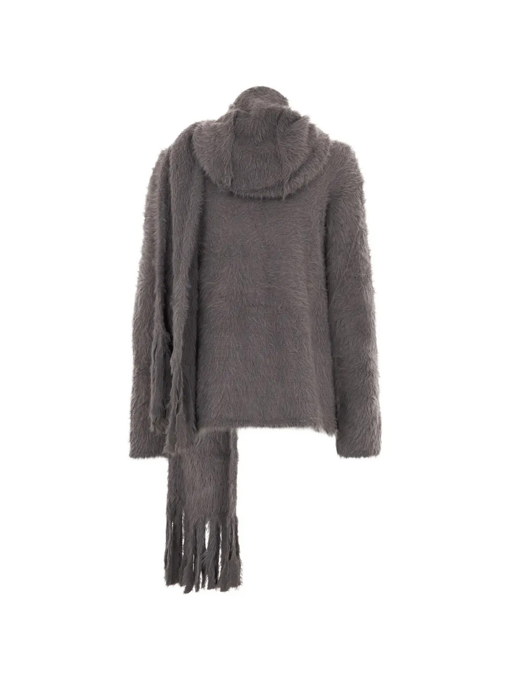 Alberta Ferretti Vest met sjaal detail Grijs