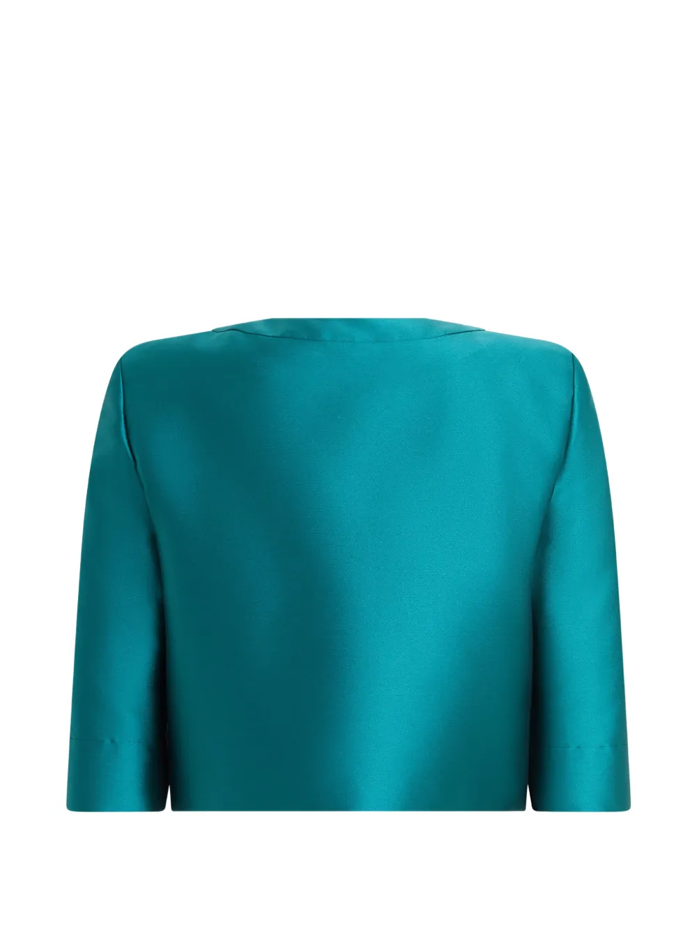 Alberta Ferretti Jack met ronde hals en satijnen afwerking Groen
