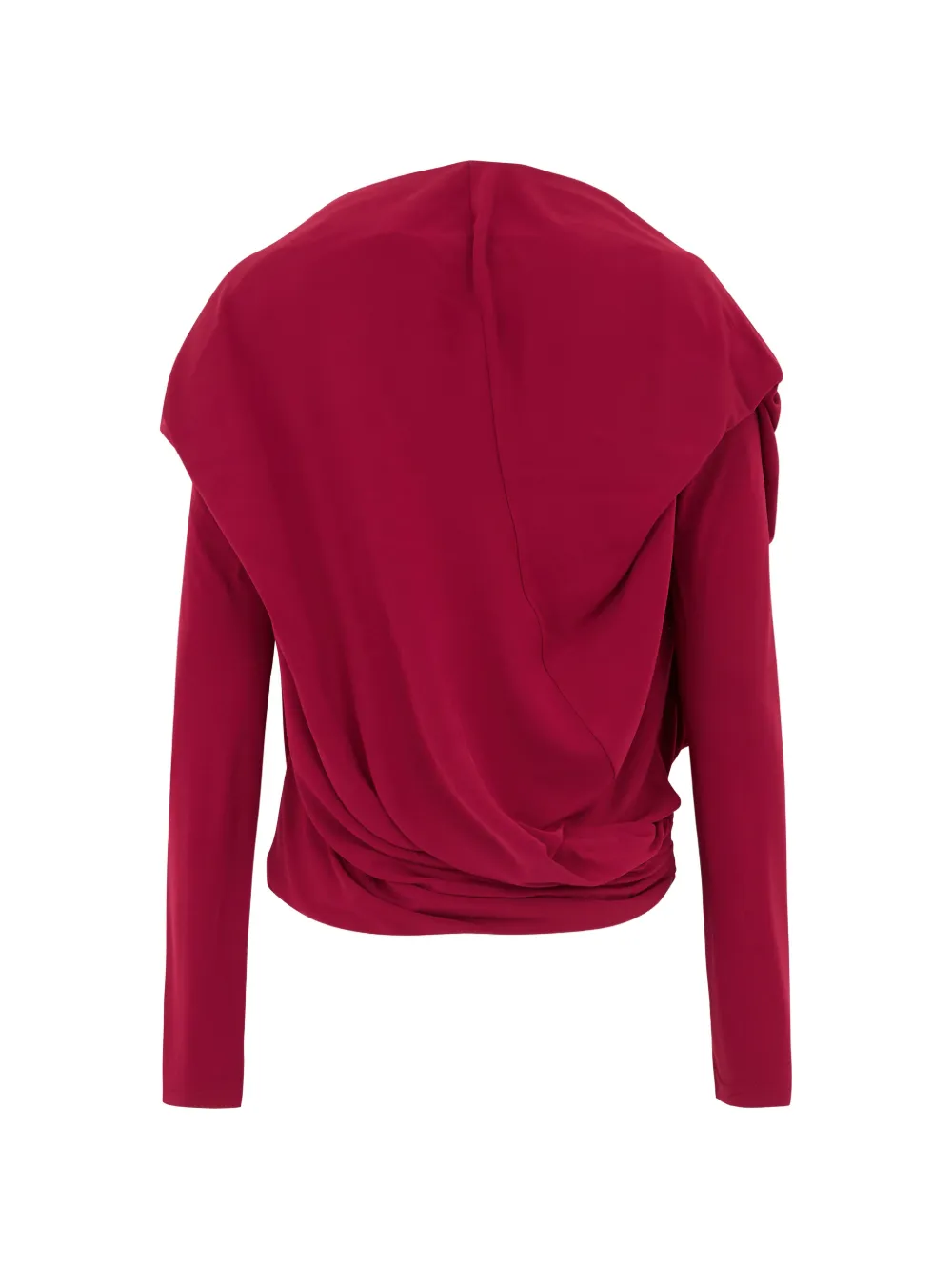 Alberta Ferretti Asymmetrische blouse Rood