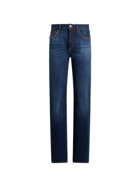ETRO jeans rectos con aplique