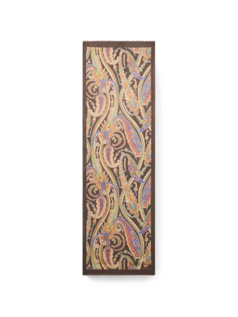 ETRO modal and cashmere scarf with Paisley motif