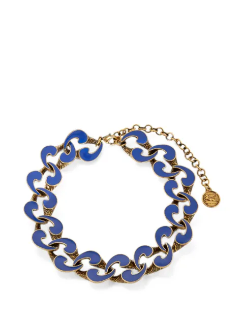ETRO enamelled Paisley necklace