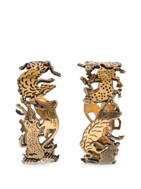 ETRO hoop earrings with animals