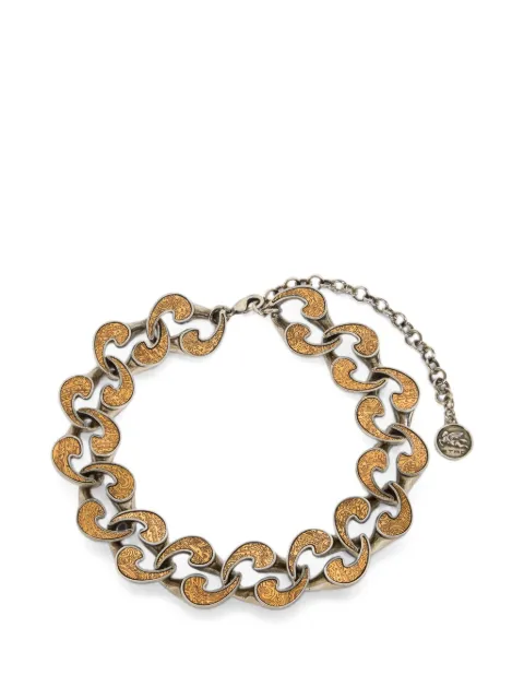ETRO dual-finish Paisley necklace