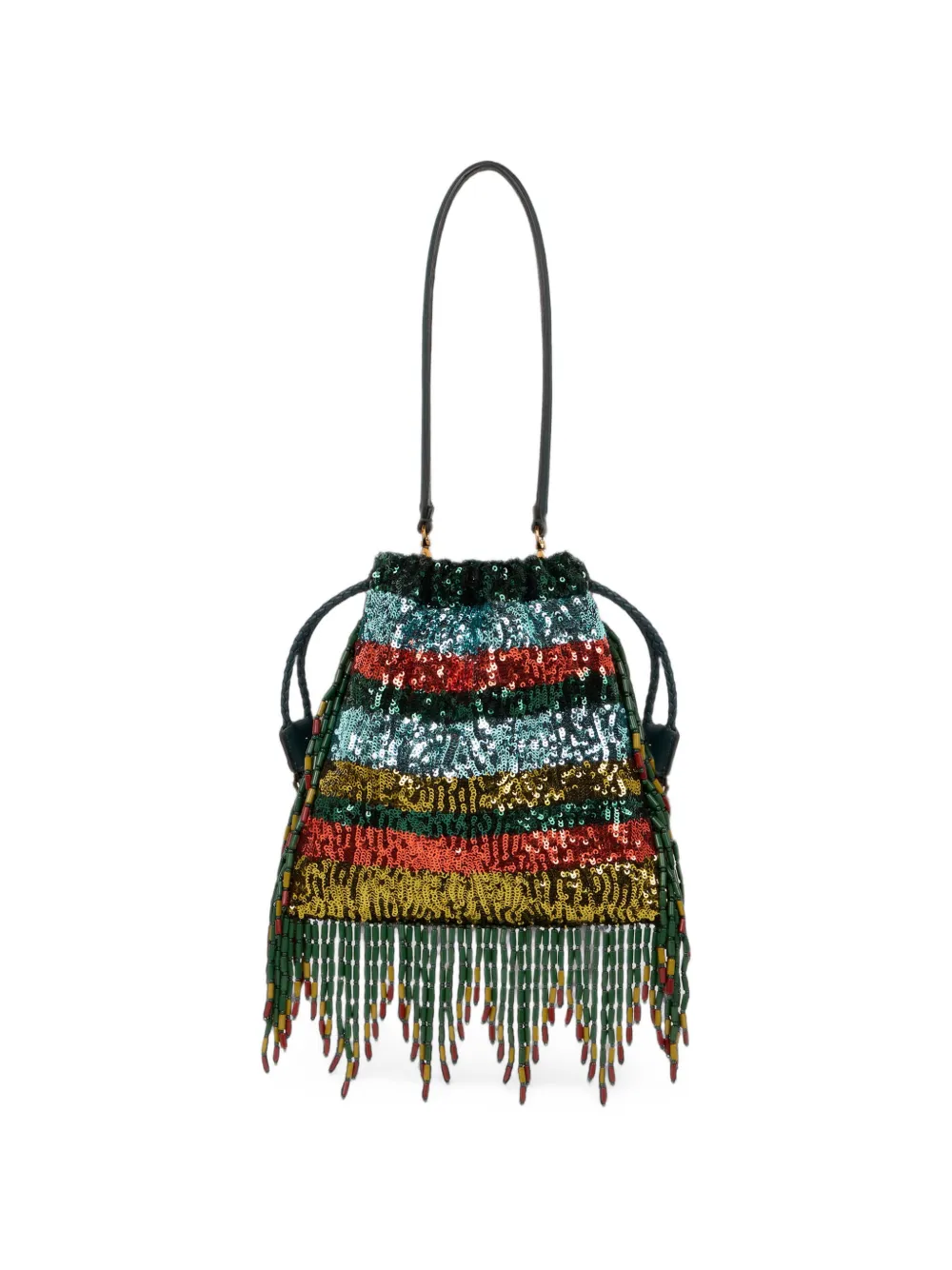 ETRO Kleine Kalispera tas met pailletten en kralen Groen