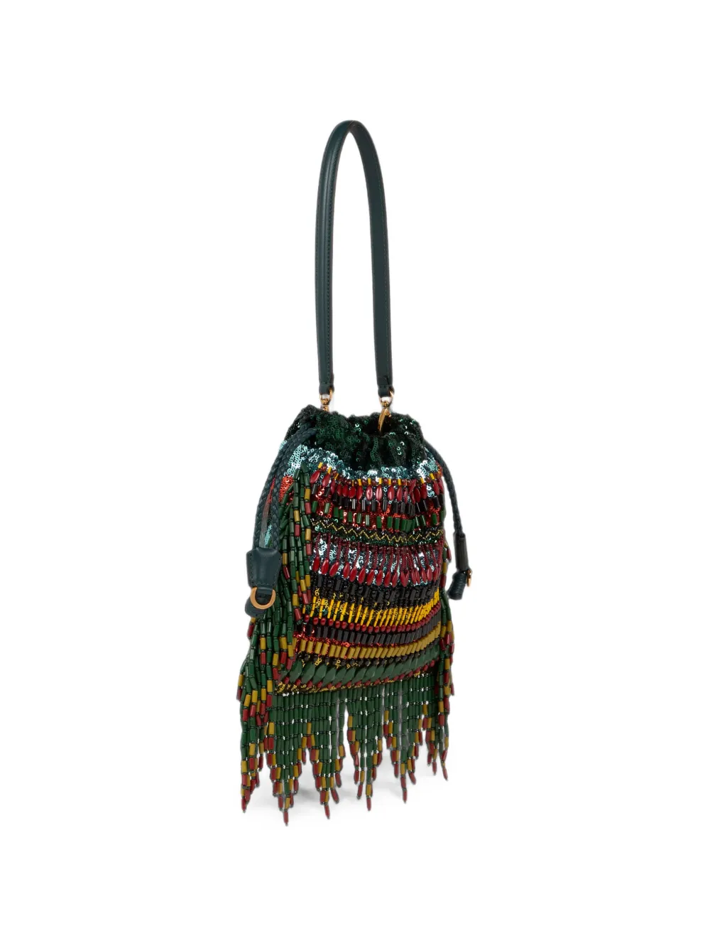 ETRO Kleine Kalispera tas met pailletten en kralen Groen
