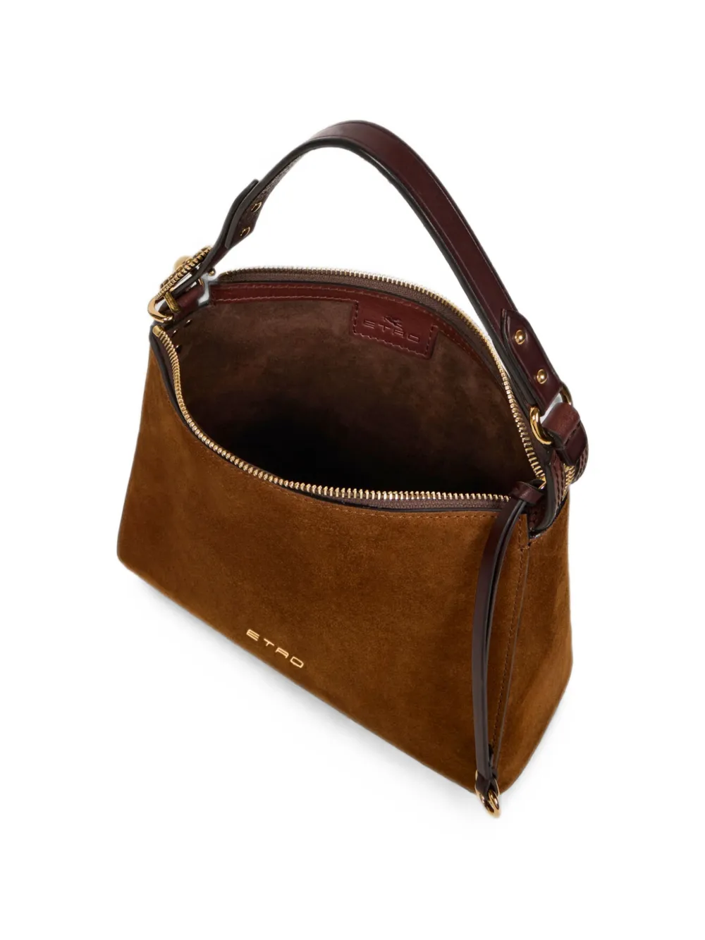 ETRO Kleine Rosette suède tas Bruin