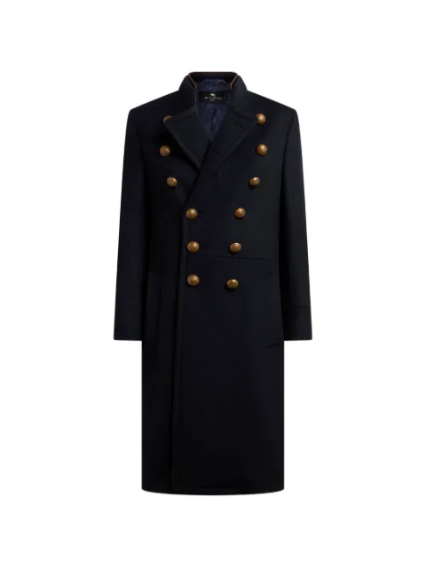 ETRO double-breasted wool-blend cloth coat