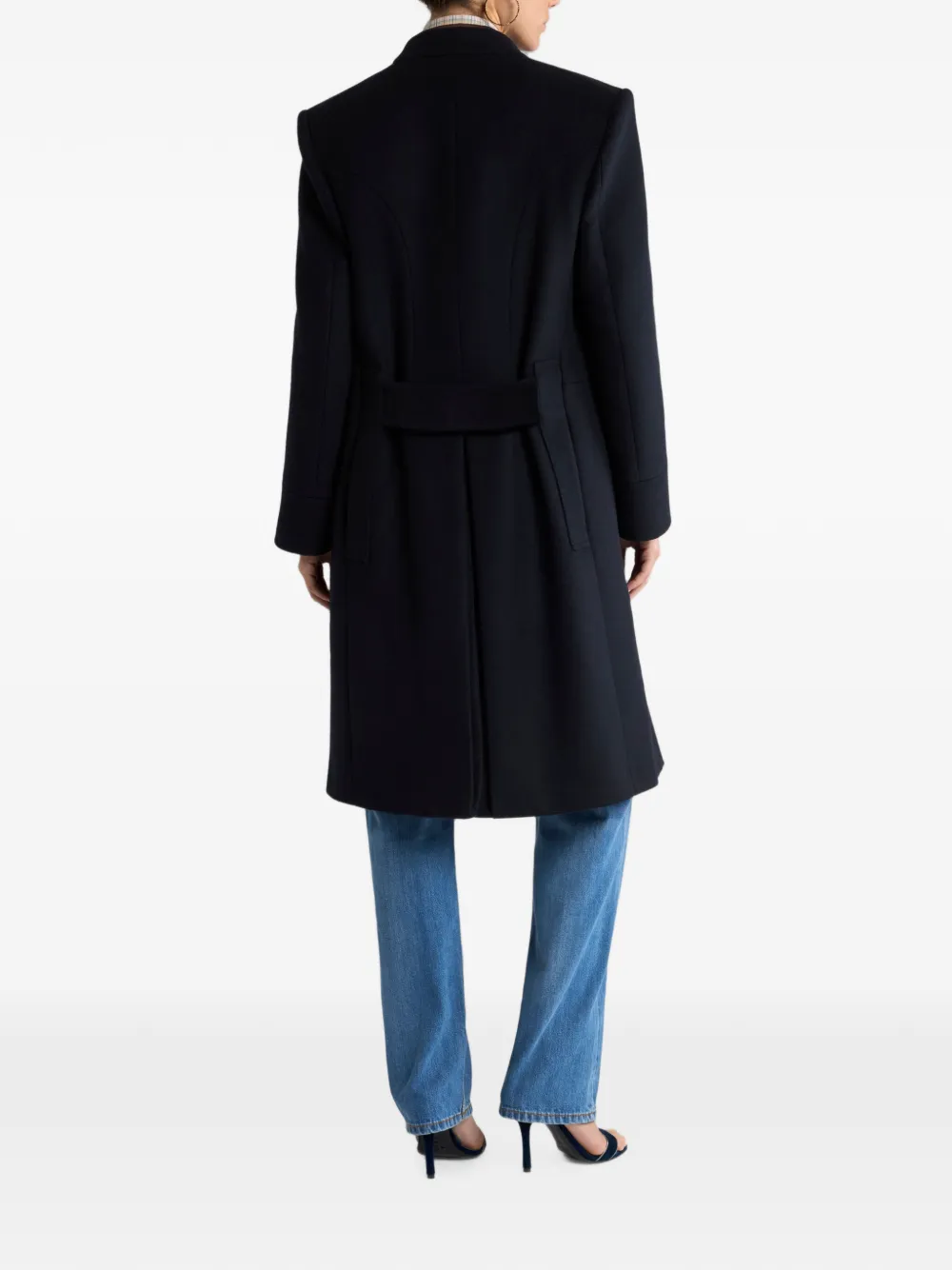 ETRO Jas met dubbele rij knopen van wolblend Blauw