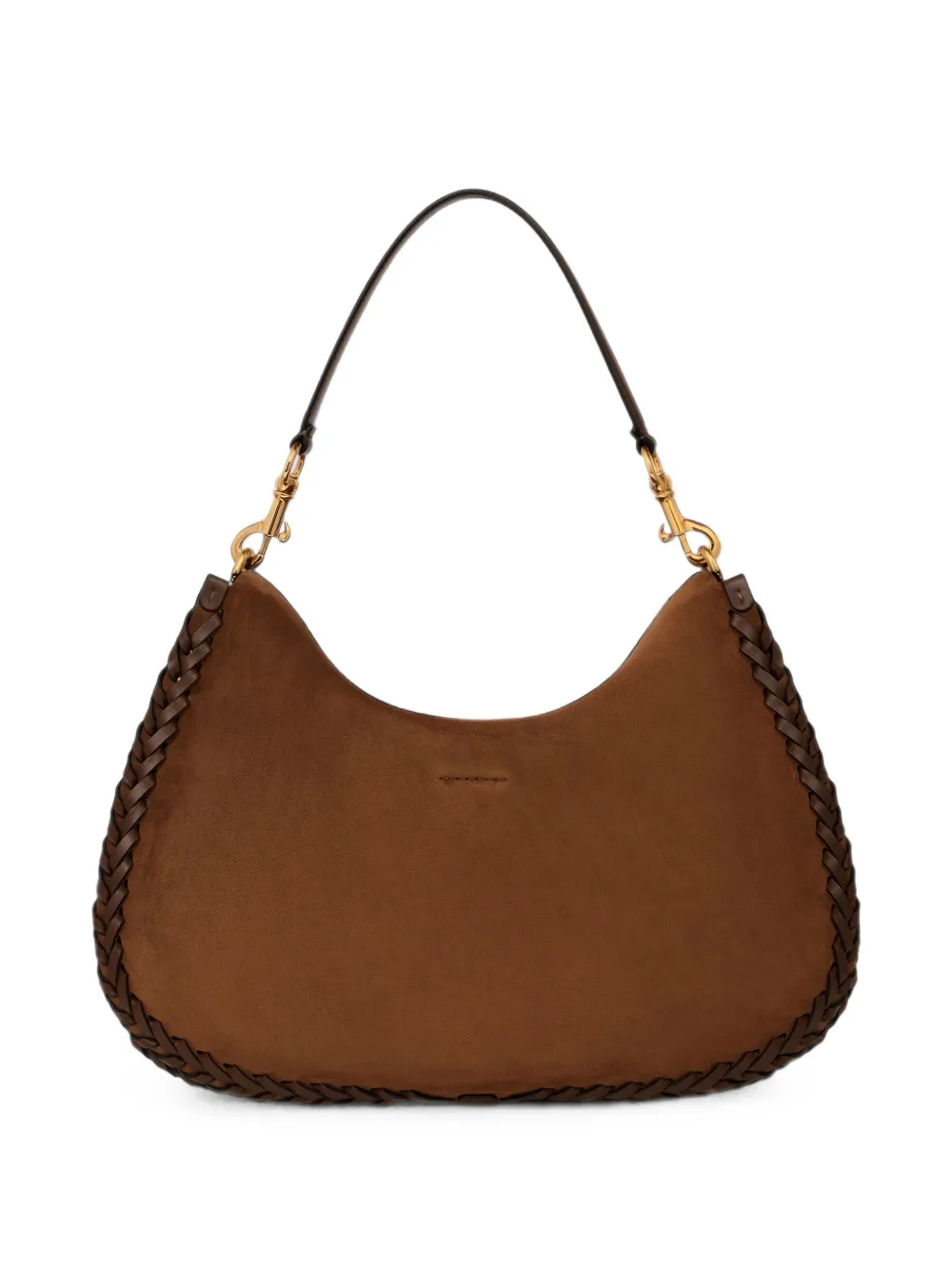 ETRO Suède pony maxi-tas met vlechtwerk Bruin