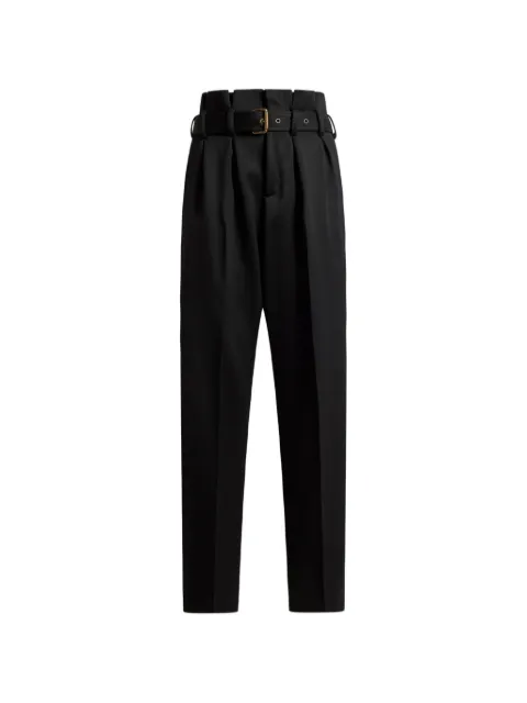 ETRO wide-leg wool trousers with belt