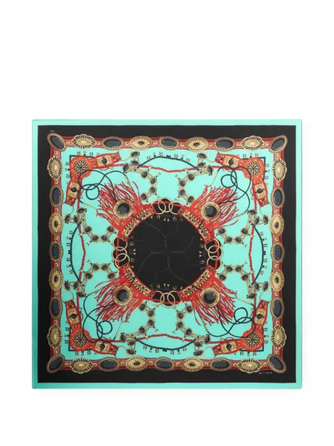 ETRO silk scarf with jewel motif