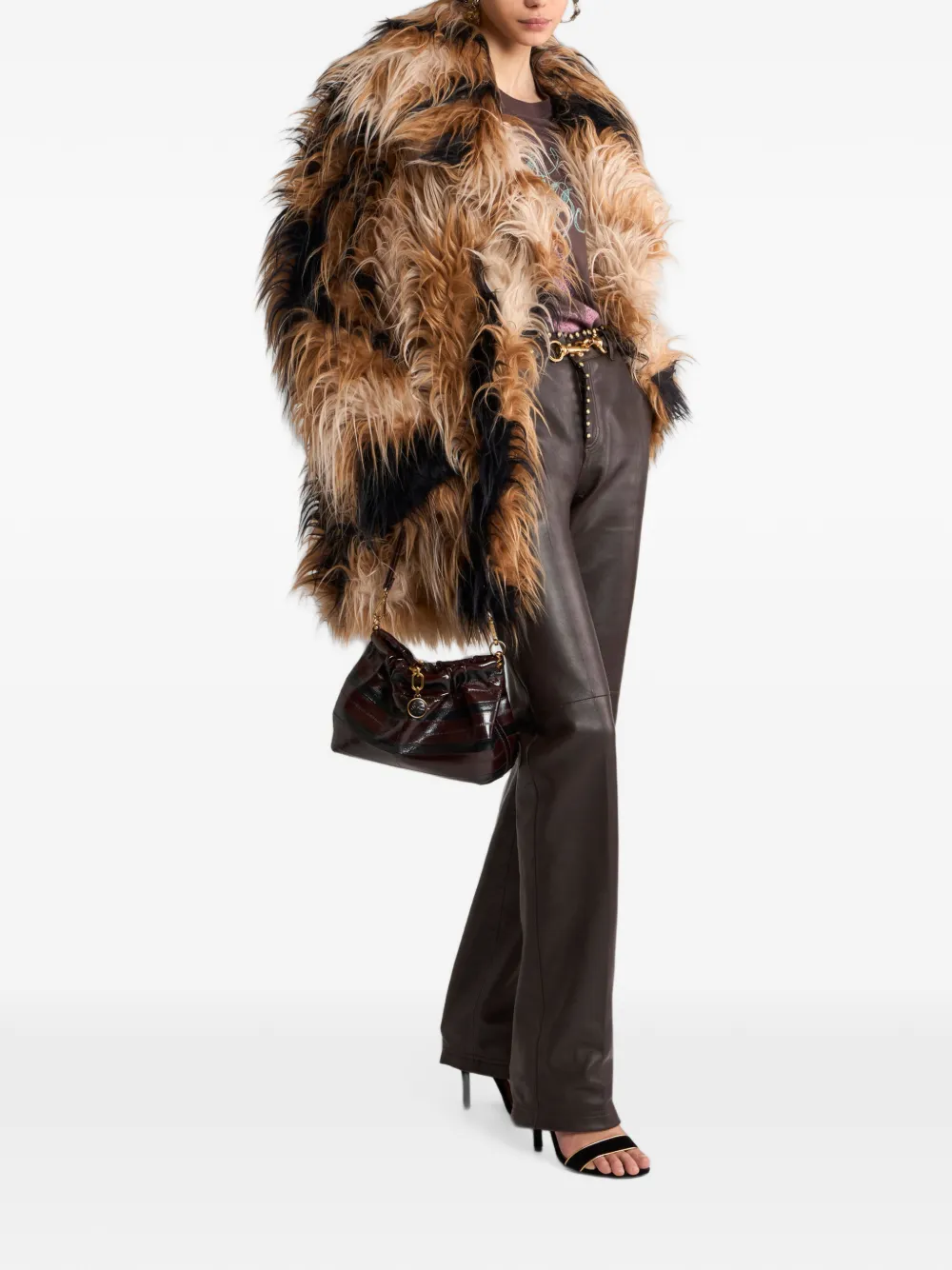 ETRO Jas van alpacawol Bruin