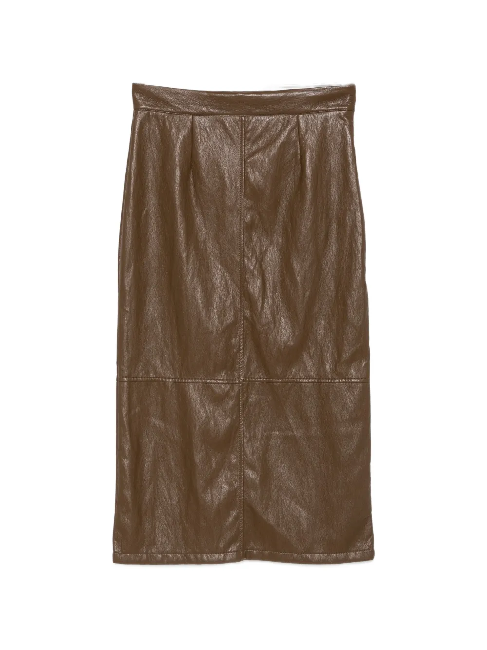 DIXIE high-waisted panelled midi skirt - Braun