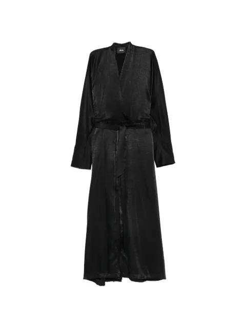 DIXIE wrap-style belted midi dress