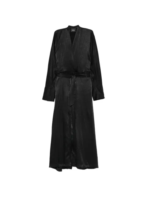 DIXIE wrap-style belted midi dress