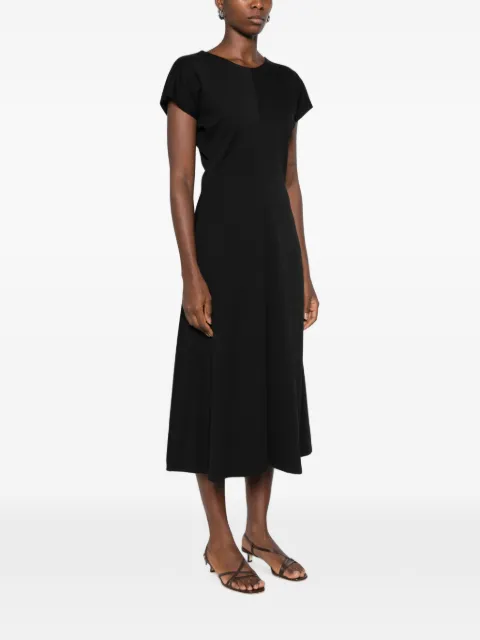 DIXIE short-sleeve A-line maxi dress