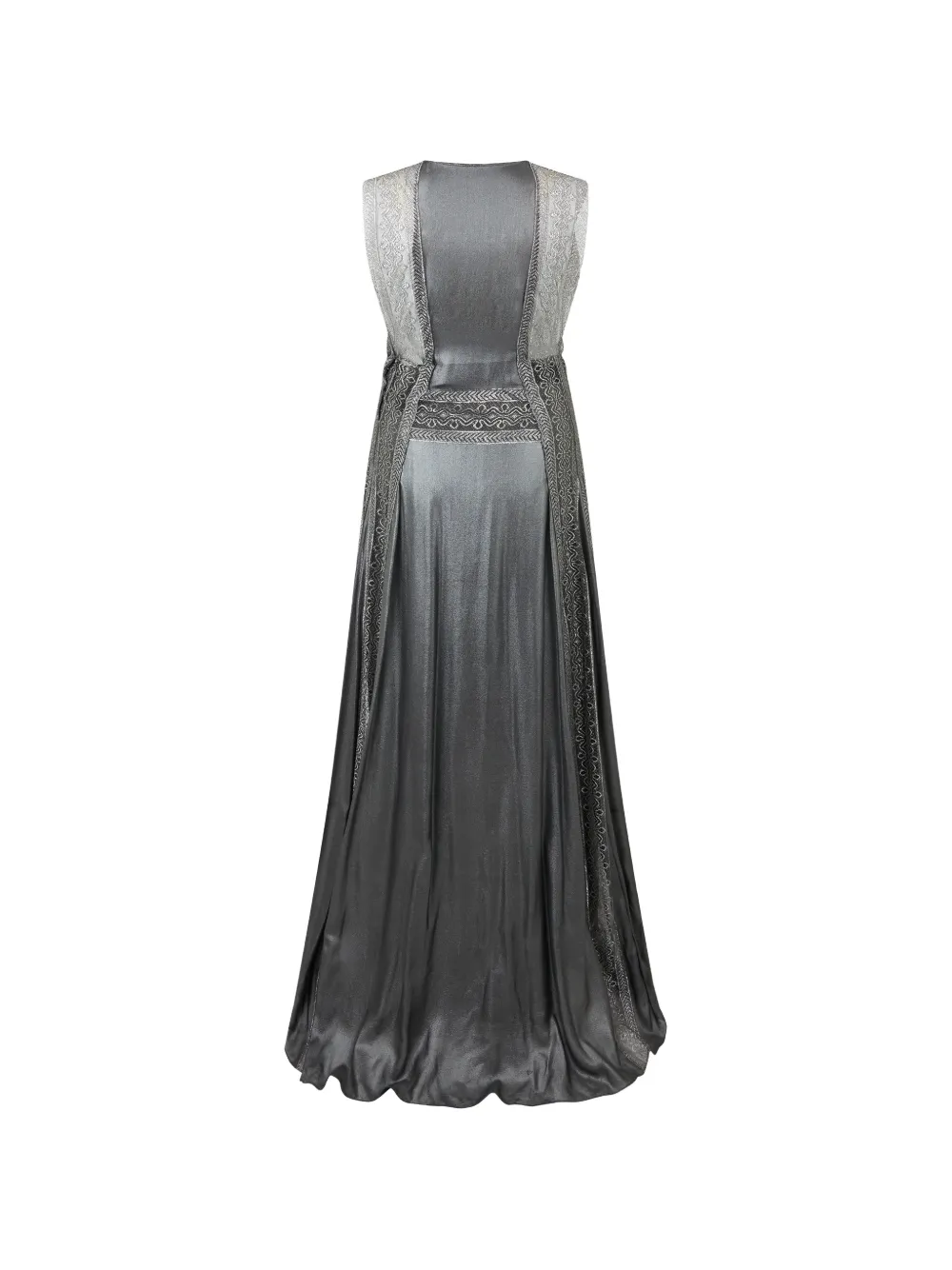 Alberta Ferretti Maxi-jurk met V-hals Grijs