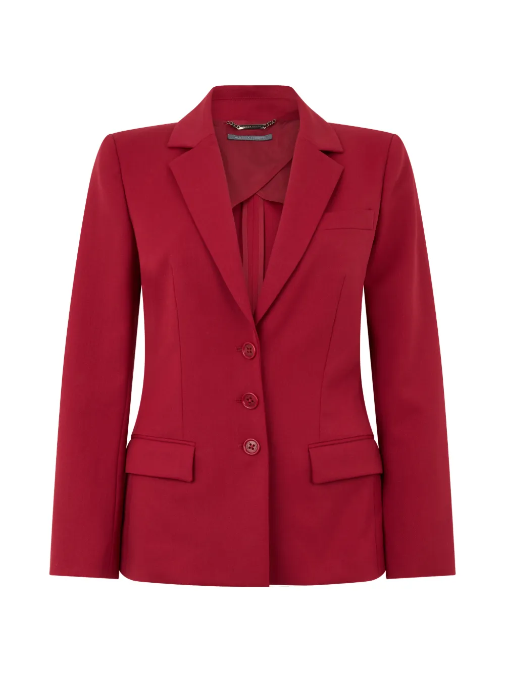 Alberta Ferretti single-breasted blazer - Rot