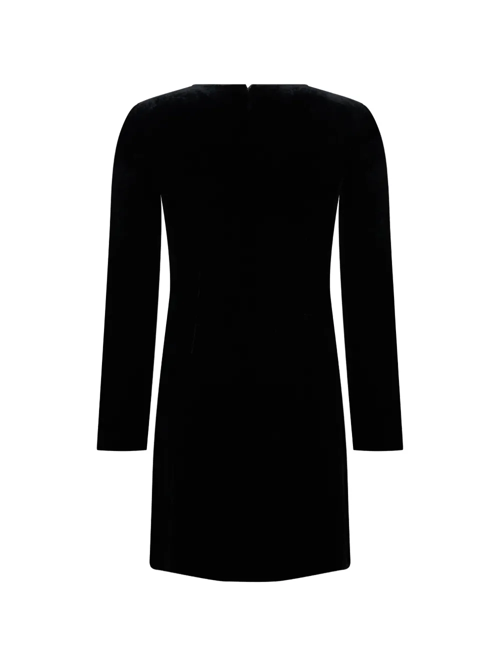 Alberta Ferretti long-sleeved panelled mini dress Zwart