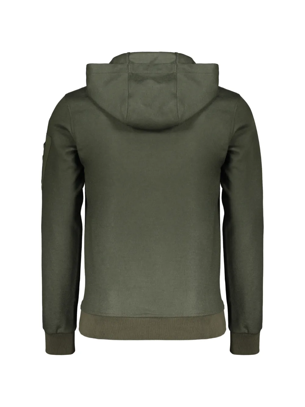 Moorer Hoodie met zak op de mouw Groen