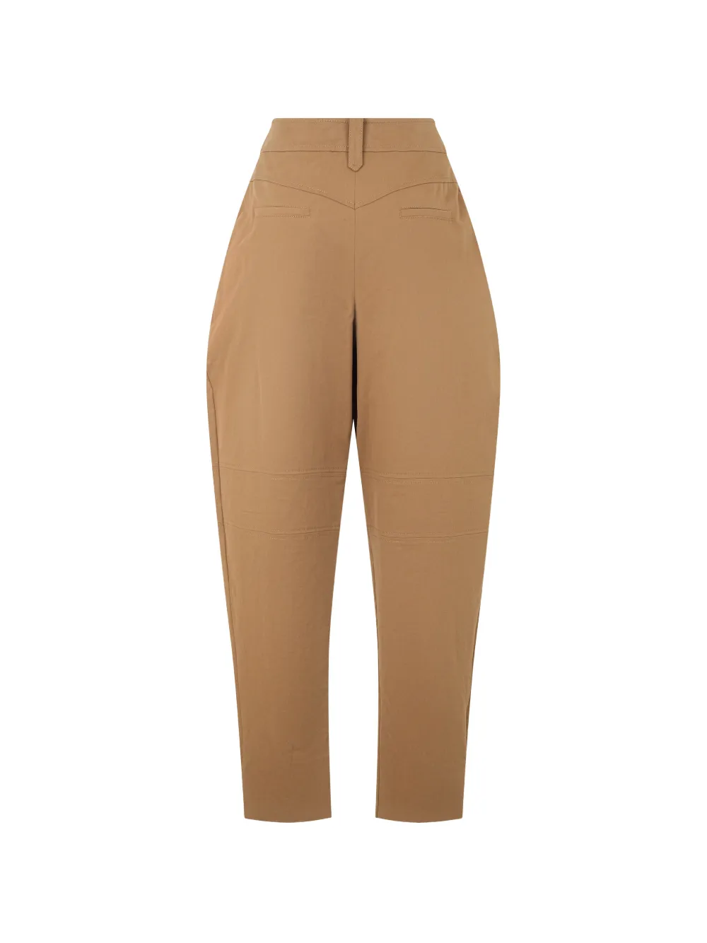 Alberta Ferretti Broek met geplooid detail Bruin
