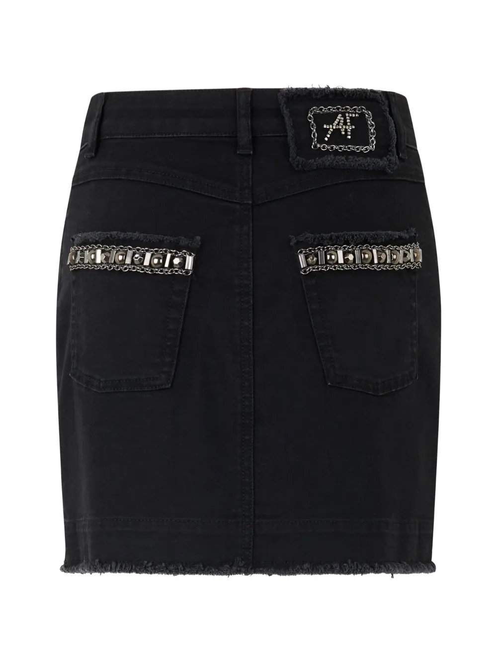 Alberta Ferretti Verfraaide mini-rok Zwart