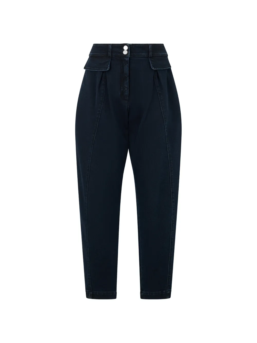 Alberta Ferretti Broek met geplooid detail Blauw