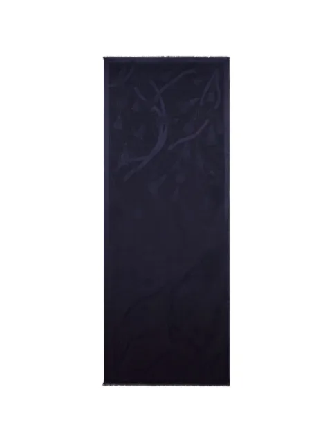 ETRO silk-and-wool jacquard scarf with tone-on-tone charm motif