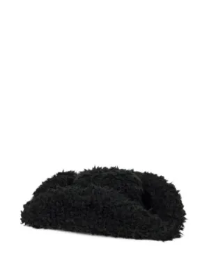 Comme Des Garçons x Hizume Ruffled wide-brim Hat | Black | FARFETCH