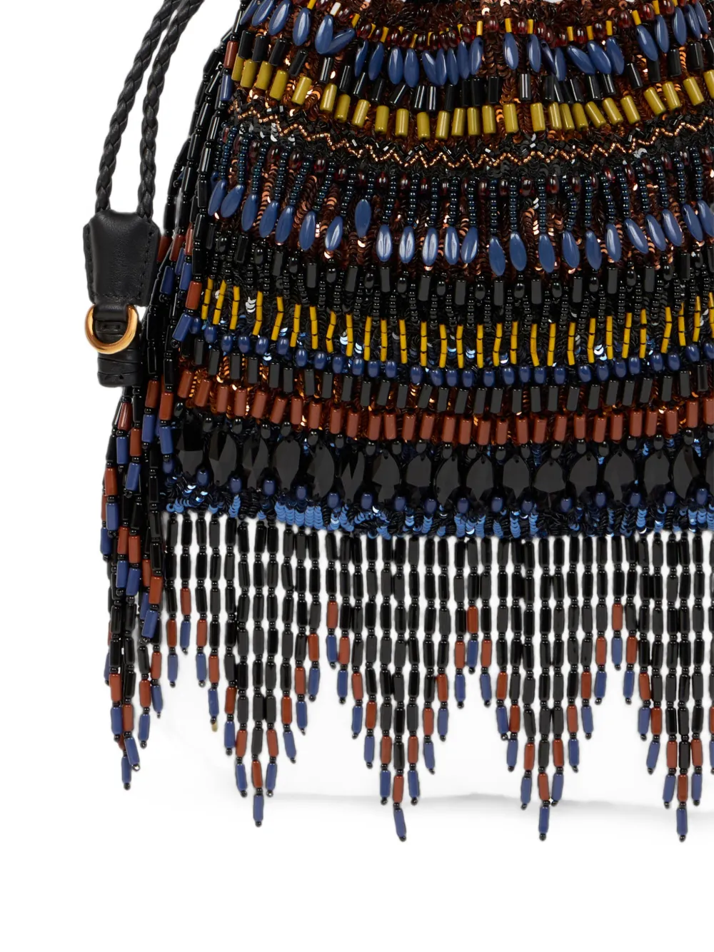 ETRO Kleine Kalispera tas met pailletten en kralen Zwart