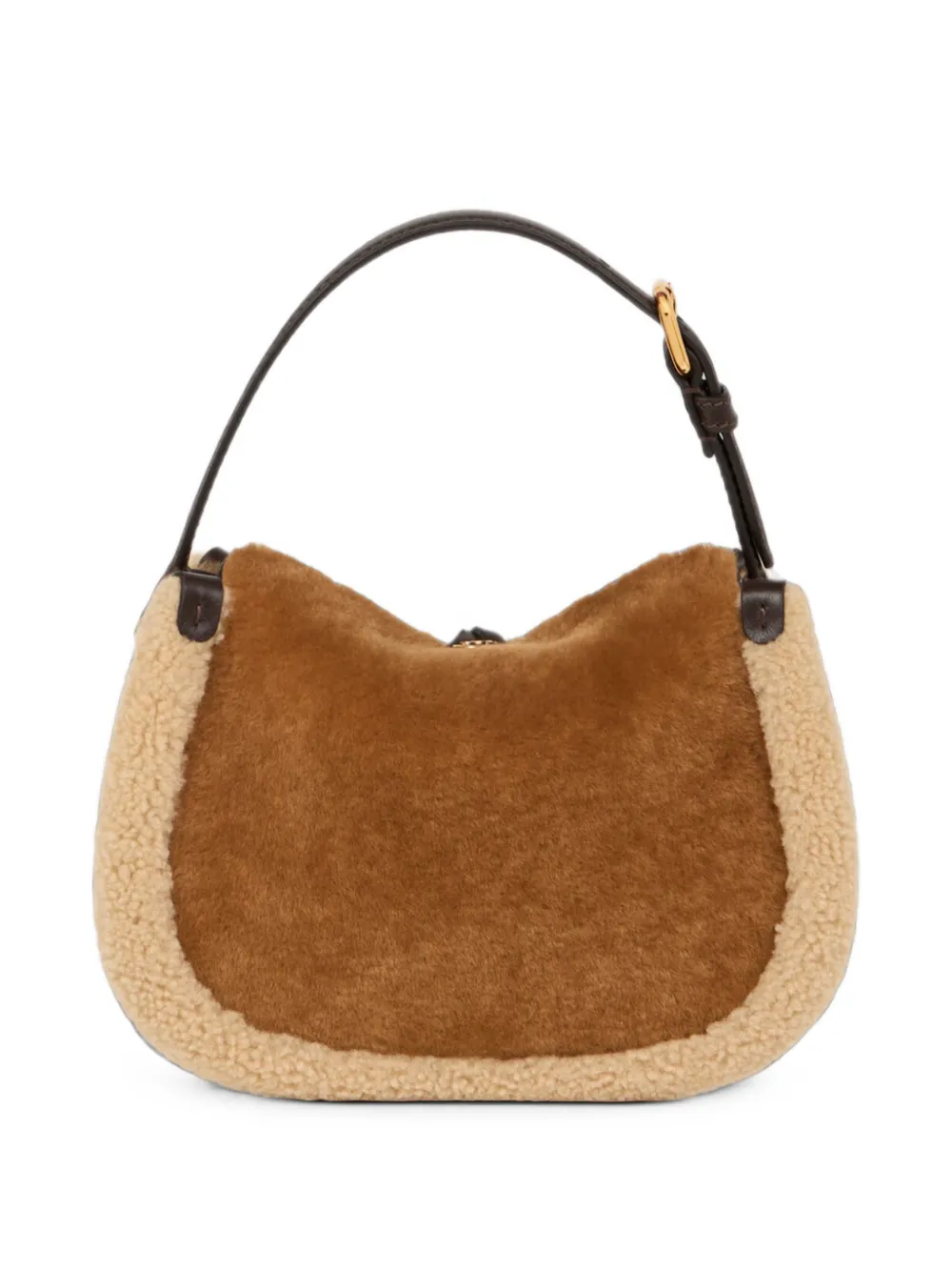 ETRO Kleine Pony lammy schoudertas Bruin