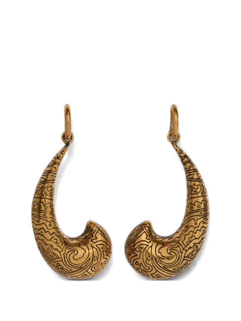 ETRO enamelled Paisley earrings