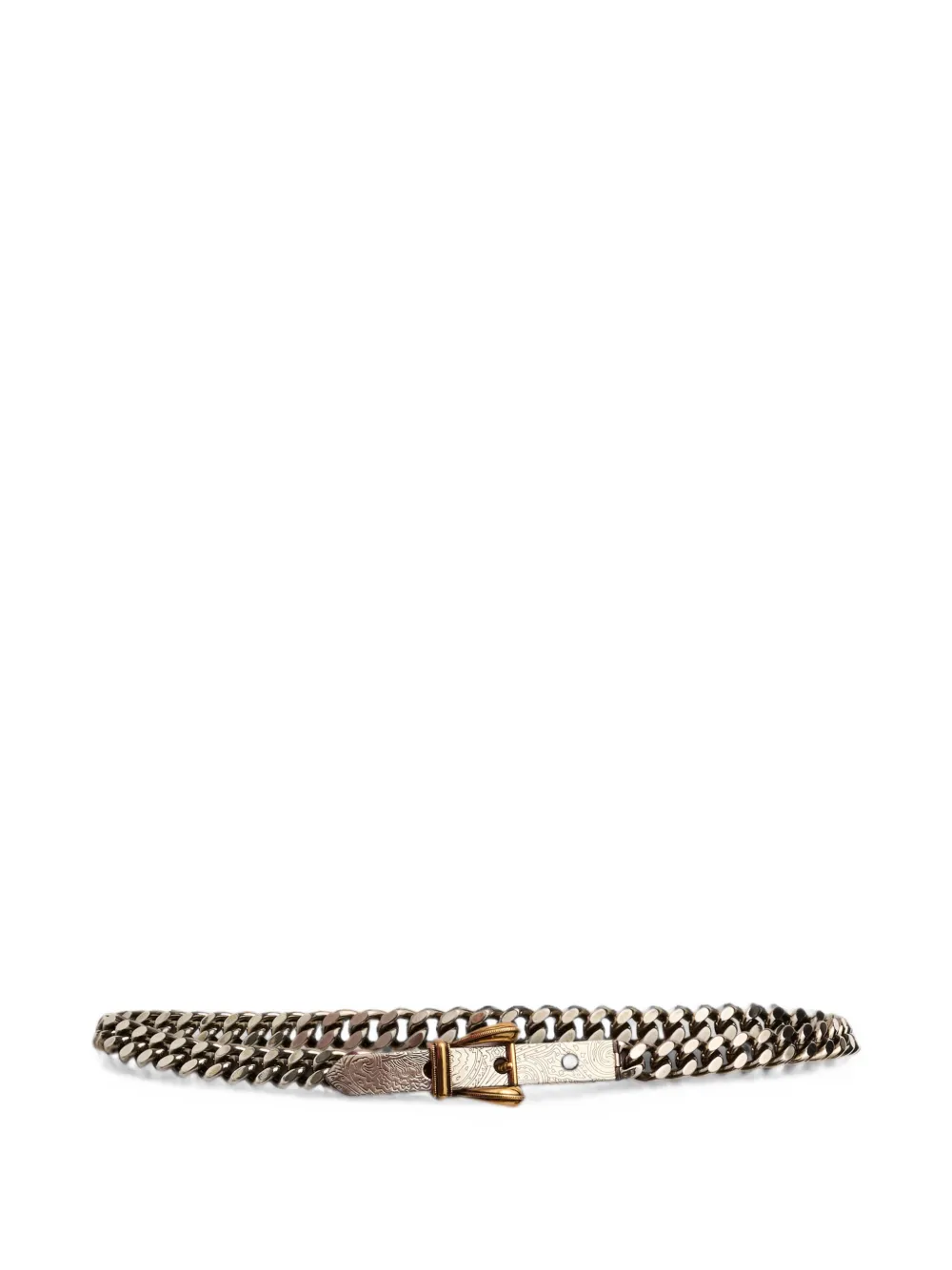 ETRO metal chain belt Zilver