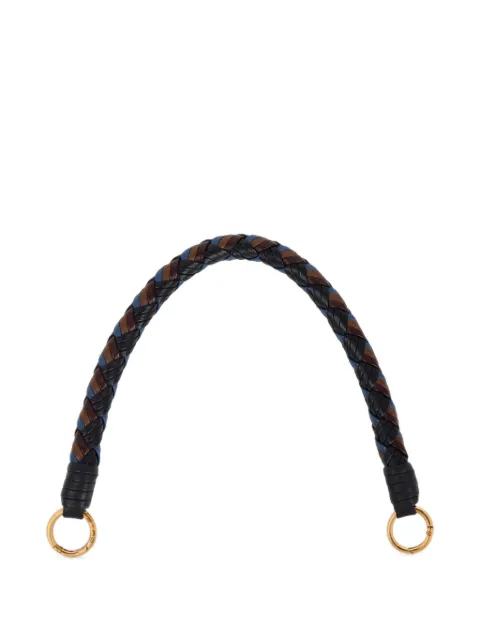ETRO asa de bolso de piel trenzada