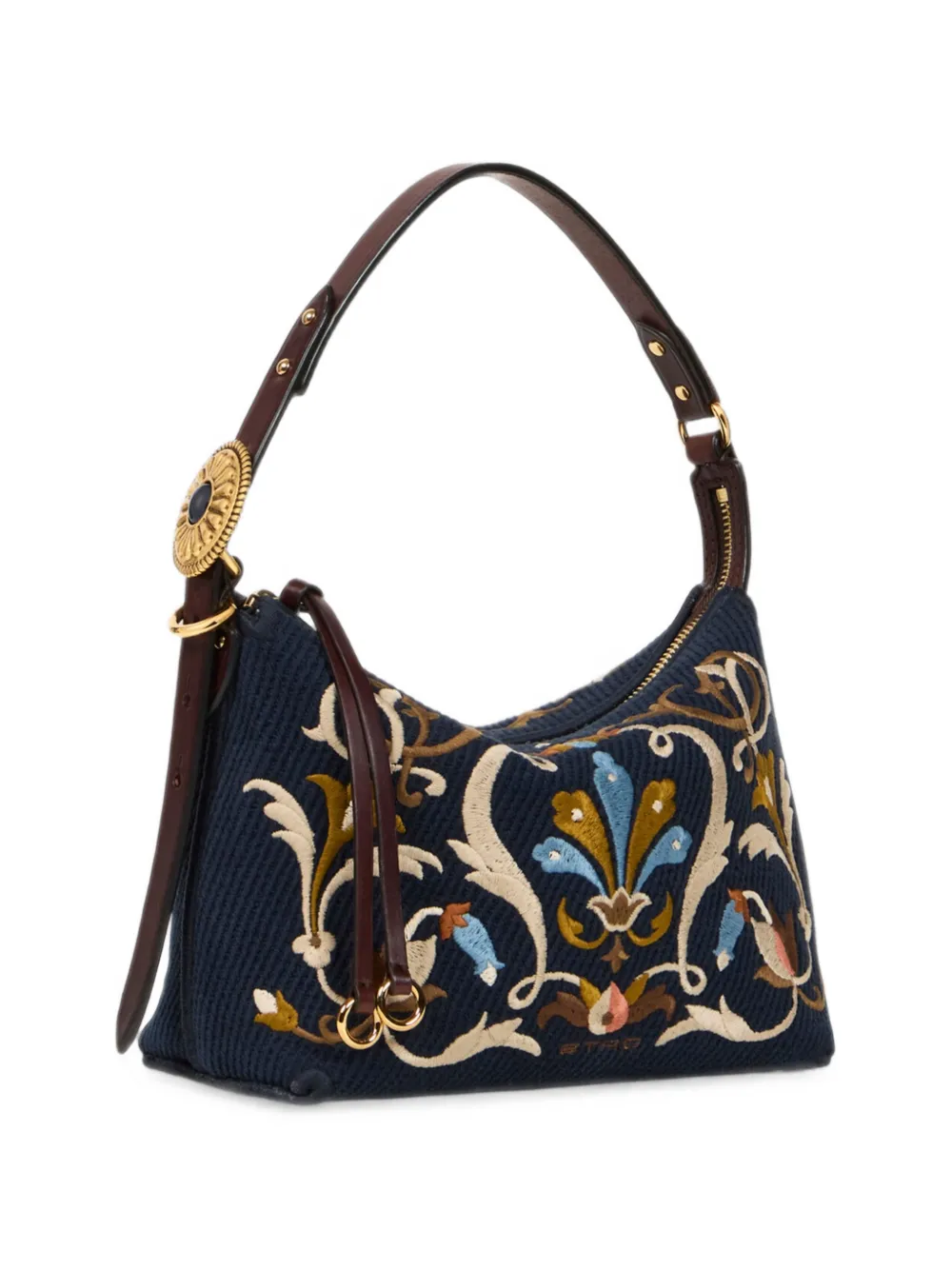 ETRO Rosette kleine canvas tas met borduurwerk Blauw