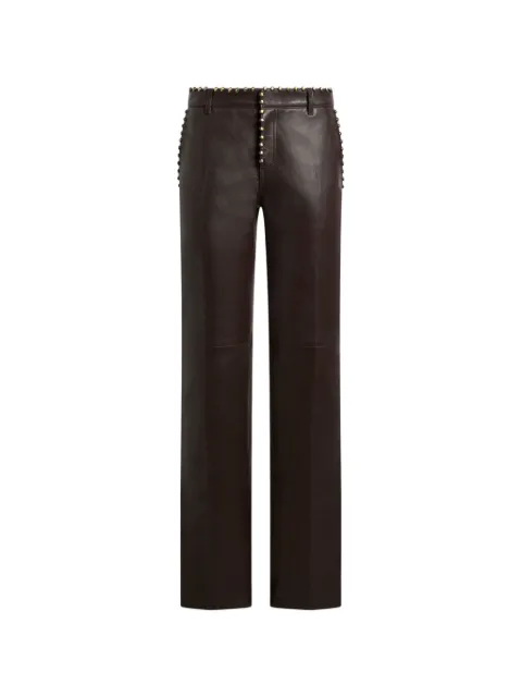 ETRO 스터드 레더 팬츠