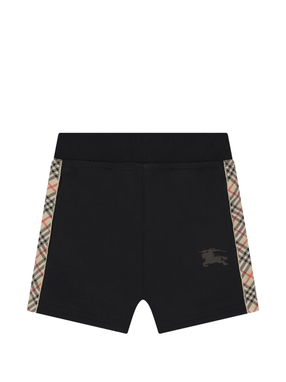 Burberry Kids Karierte Shorts mit EKD-Print - Schwarz