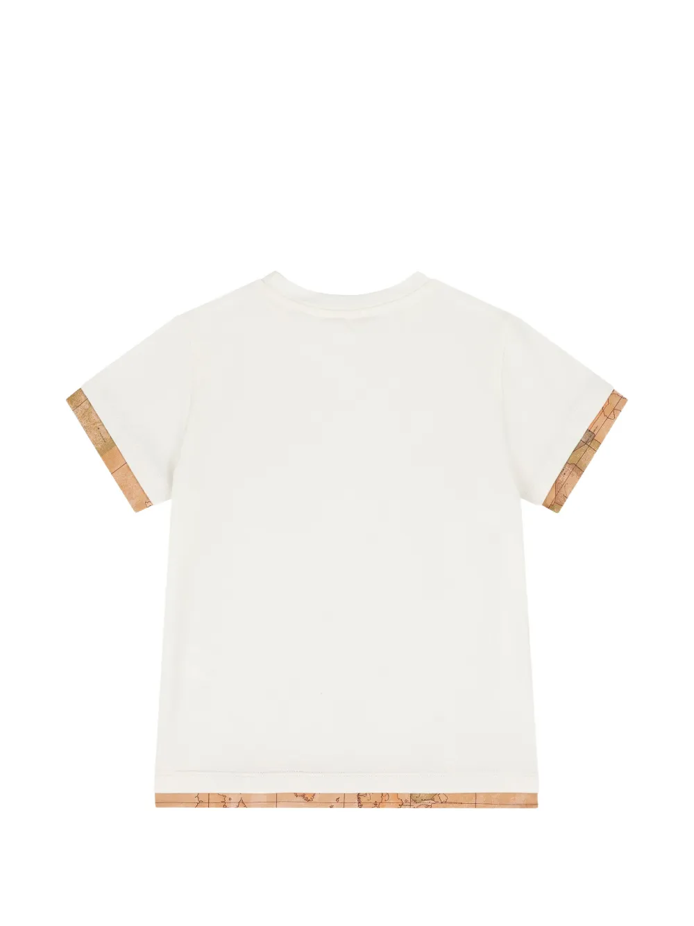 Alviero Martini Kids Geo Map T-shirt met print Wit