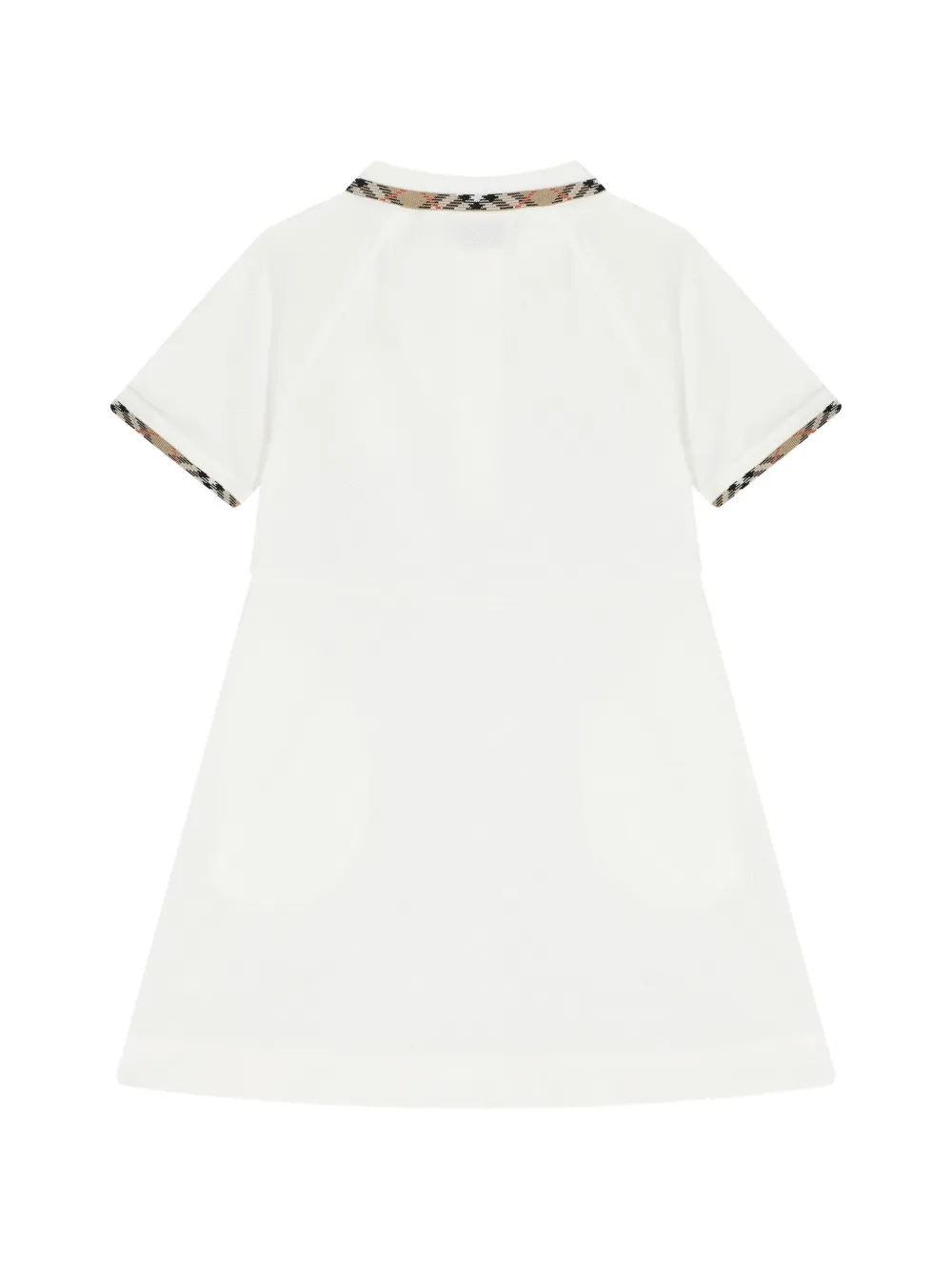 Burberry Kids Polojurk met geruite afwerking Wit