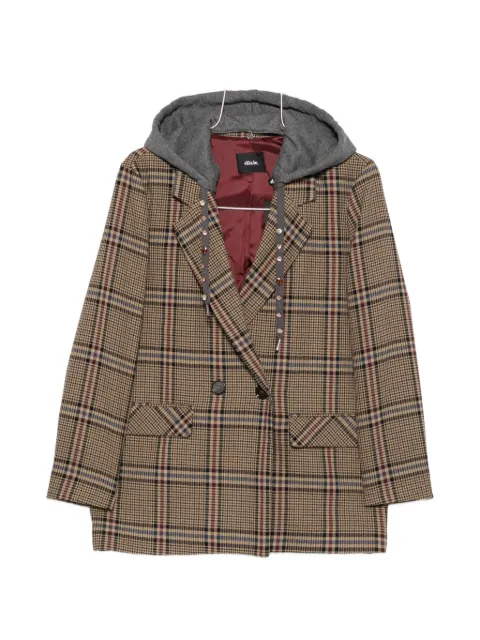 DIXIE check double-breasted jacket