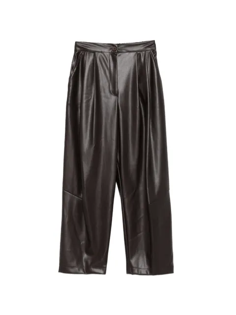 DIXIE pantalon plissé en cuir artificiel
