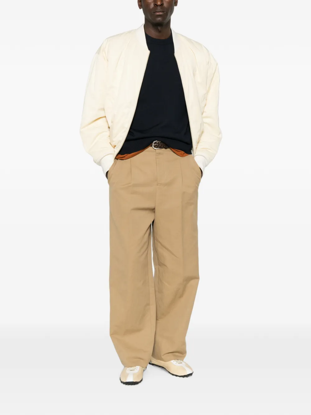 Maison Kitsuné Trui met vossenkop-patch Blauw