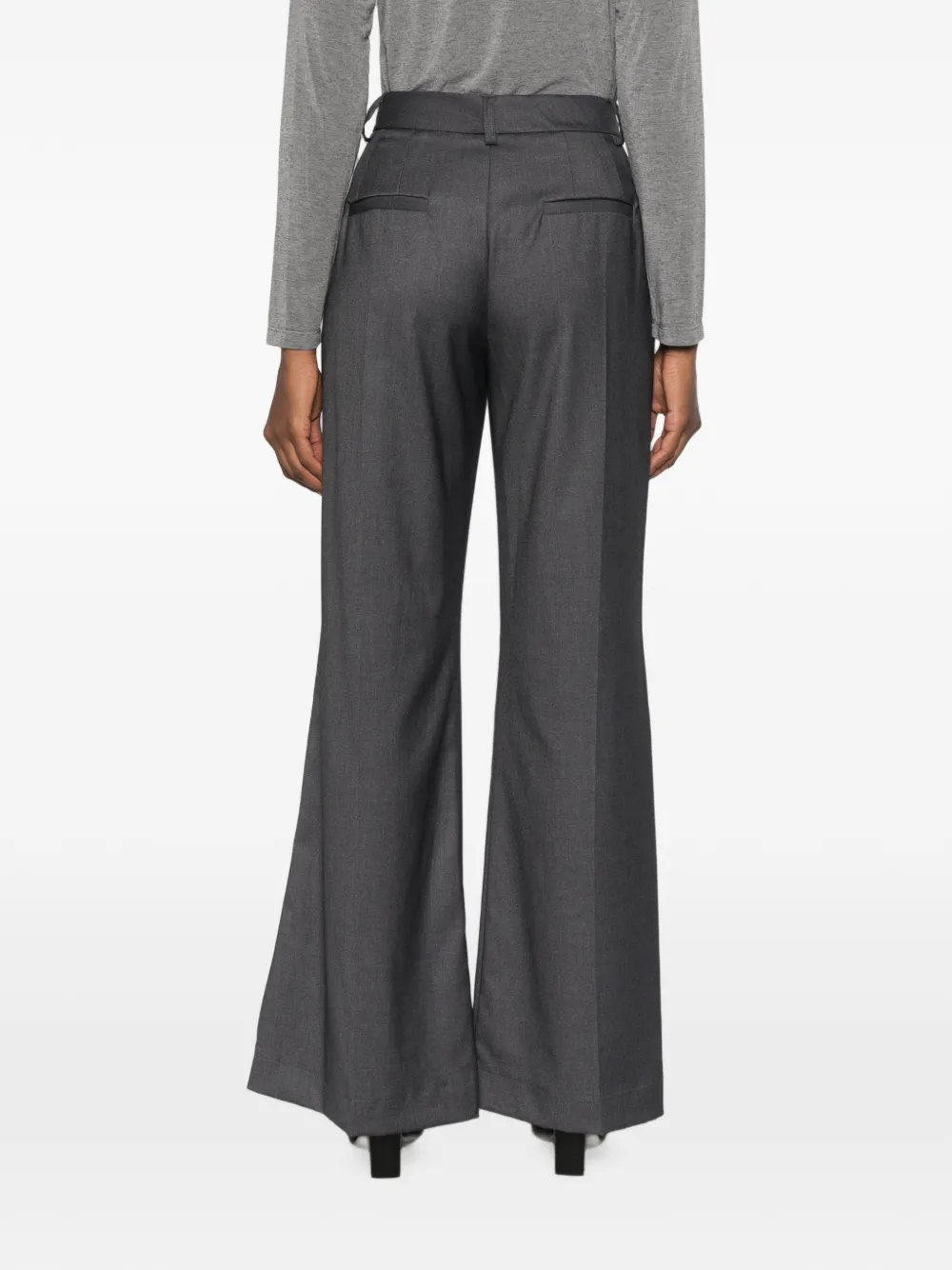 DIXIE Geplooide broek Grijs