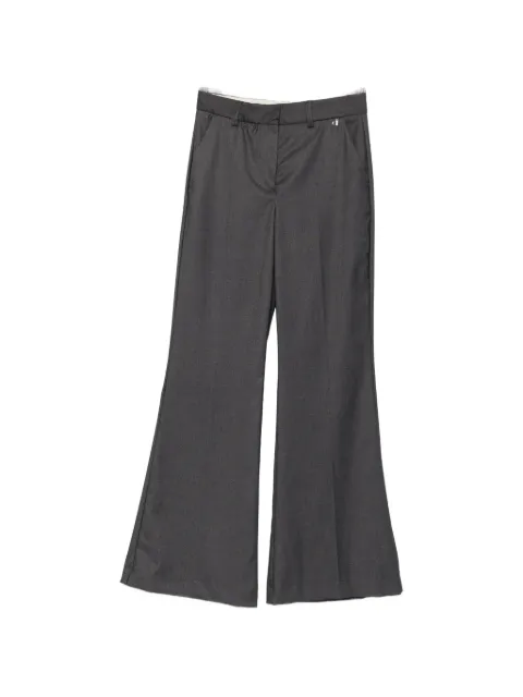 DIXIE pressed-crease wide-leg trousers