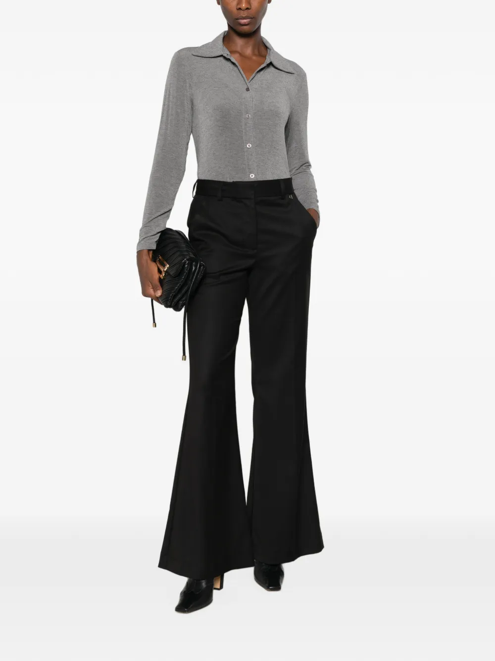 DIXIE Flared pantalon Zwart