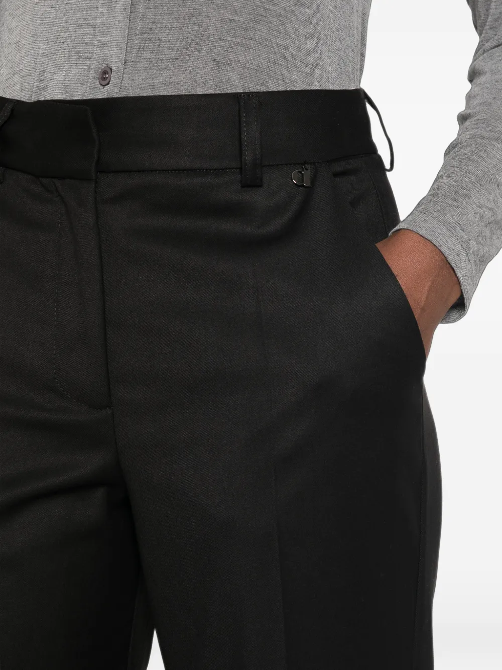 DIXIE Flared pantalon Zwart