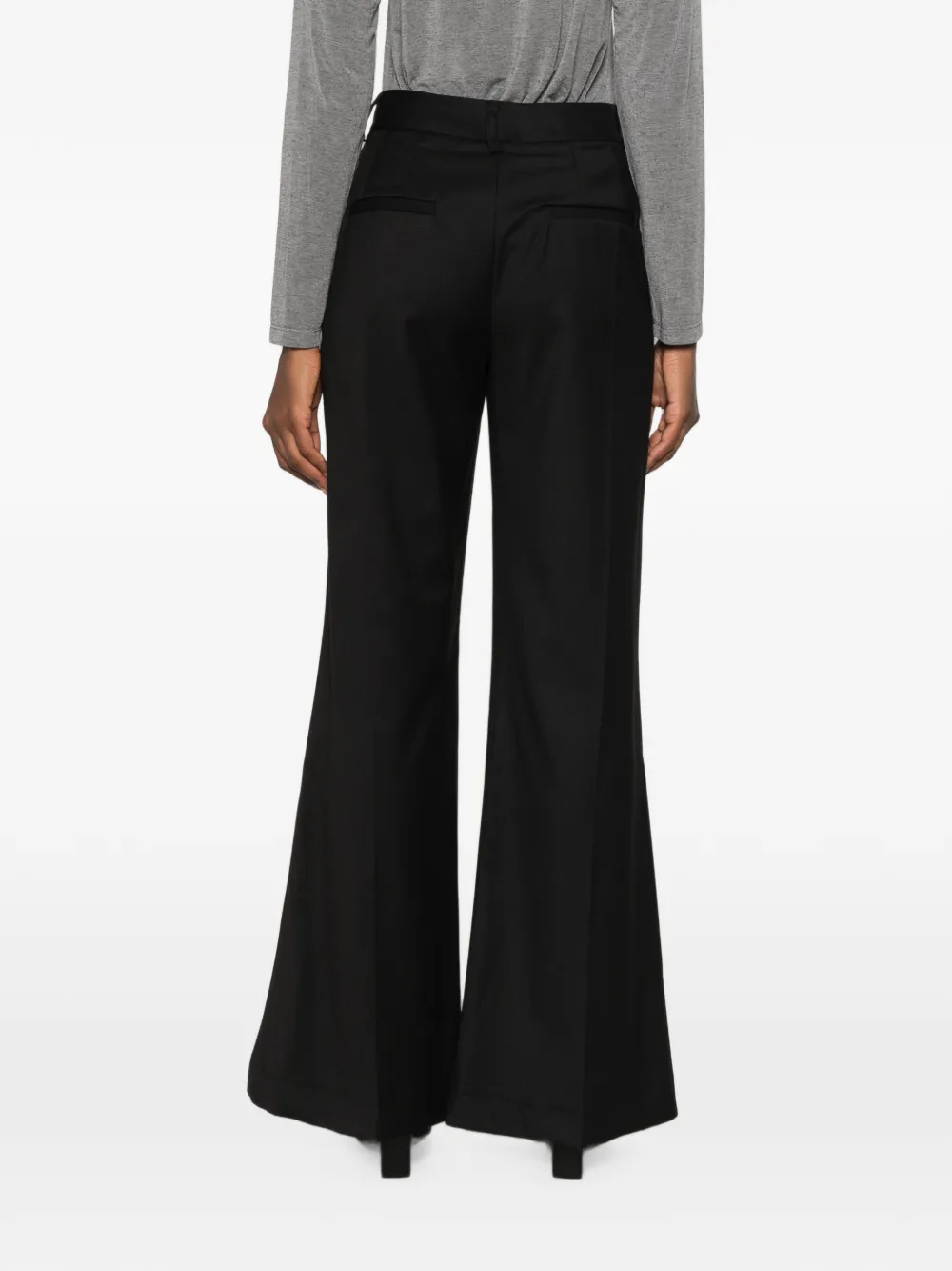 DIXIE Flared pantalon Zwart
