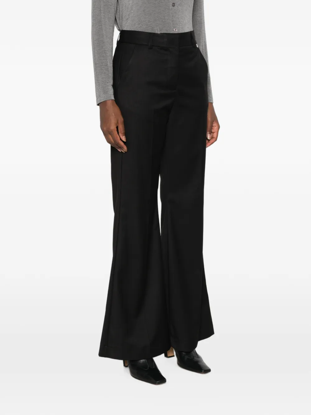 DIXIE Flared pantalon Zwart