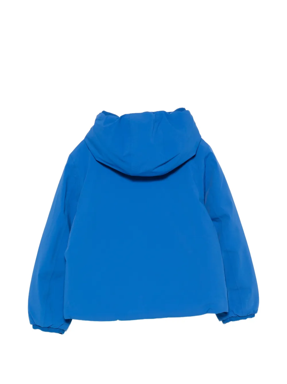 K Way Kids logo-patch hooded jacket Blauw
